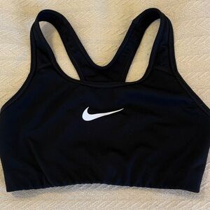 Nike Women's Black and White Sports Bra S